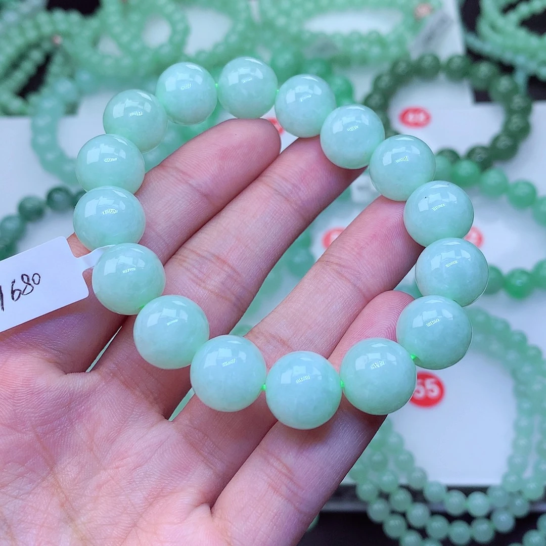 翡翠未镶嵌毛衣链卡13