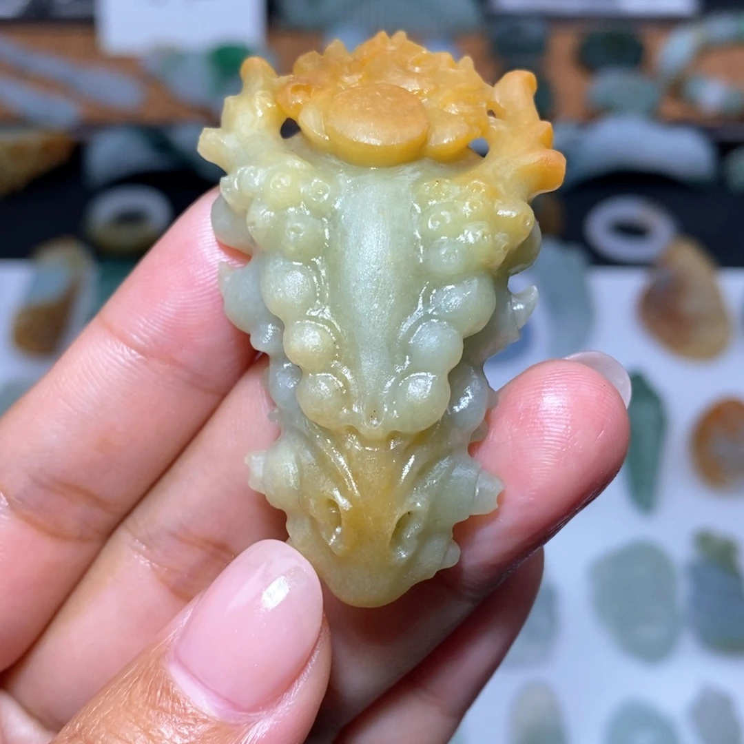 【闪购商品】定制翡翠未镶嵌9**7龙骨