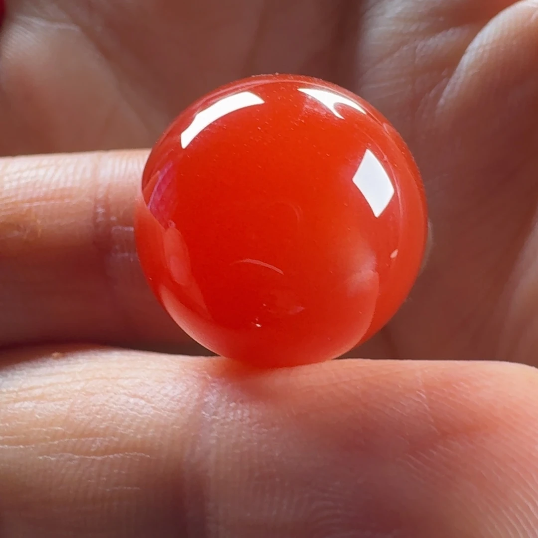 大***子南红玛瑙未镶嵌圆珠17.7