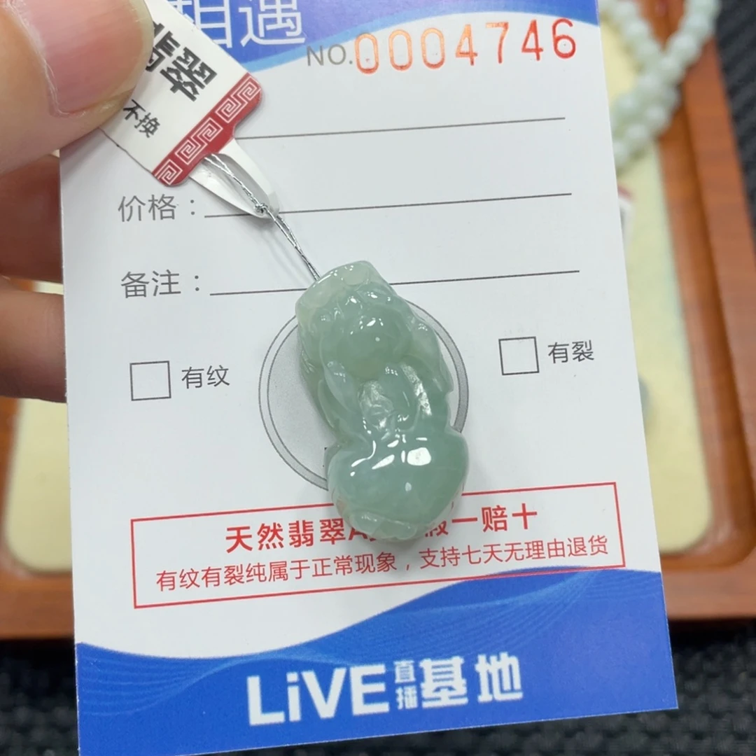 颈饰未镶嵌翡翠翡翠吊坠4746