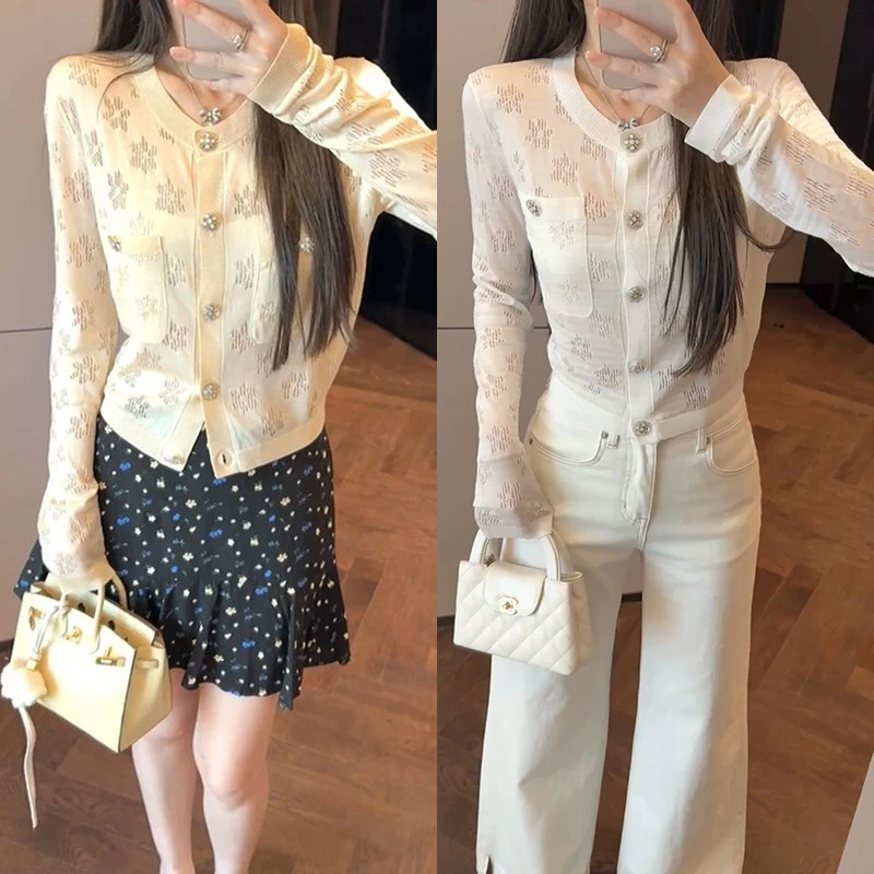 【mimius】U 高级感小香风法式气质针织开衫+裙裤（正腰）WG07010