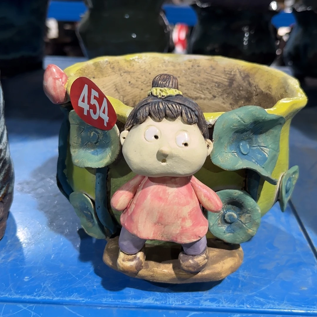 微瑕454 号陶然花器手工花盆