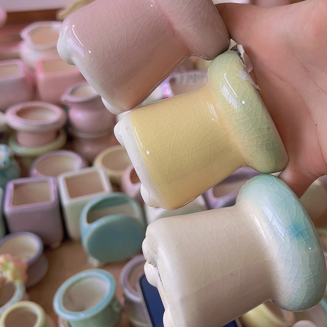 陶瓷花盆当场满12包邮