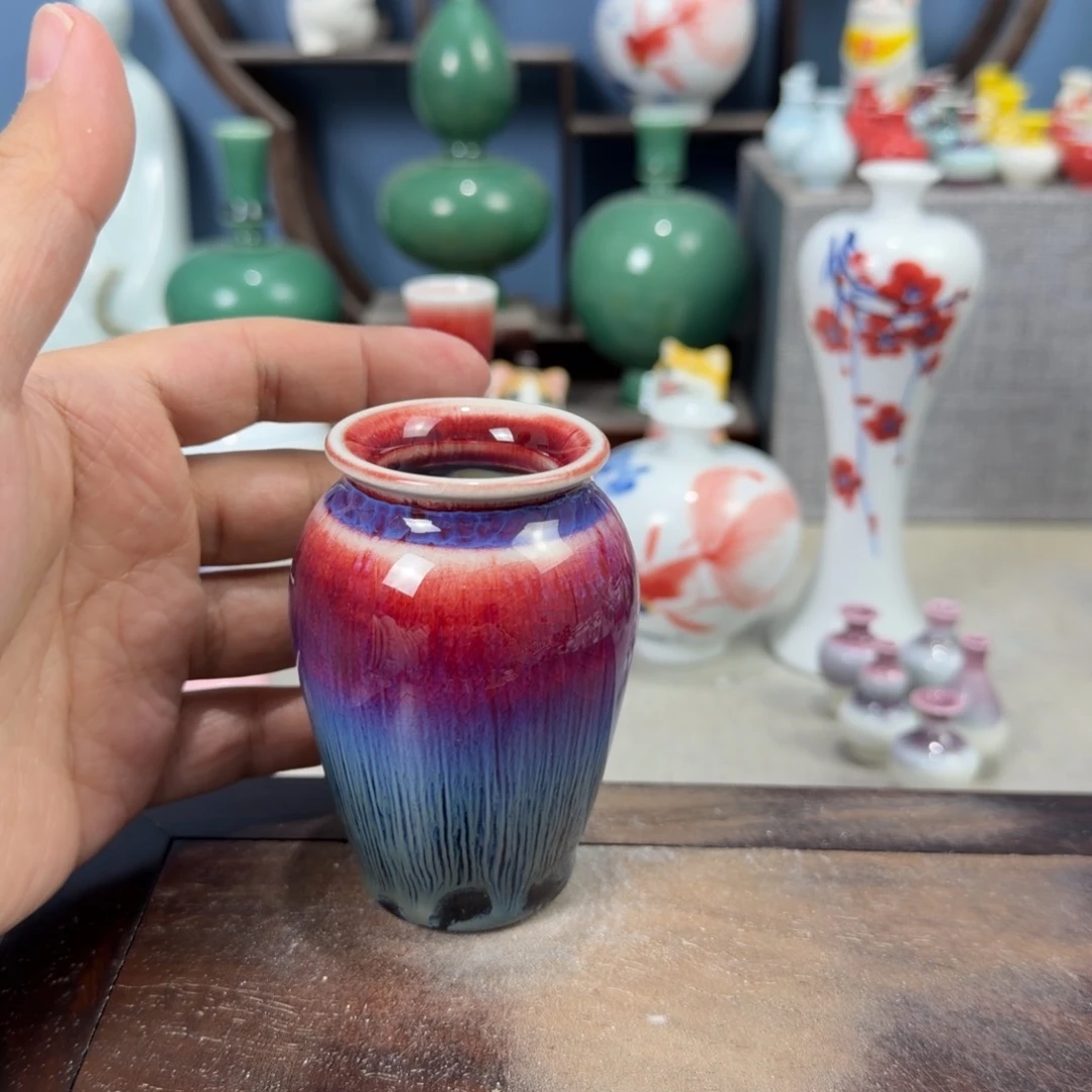 陶瓷手工小花器摆件