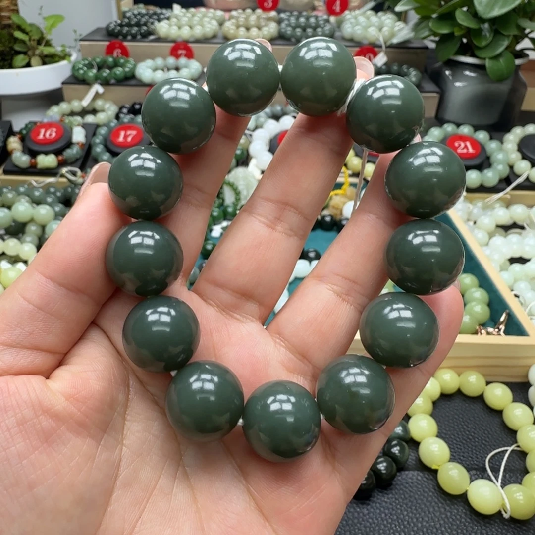 和田玉未镶嵌手链18