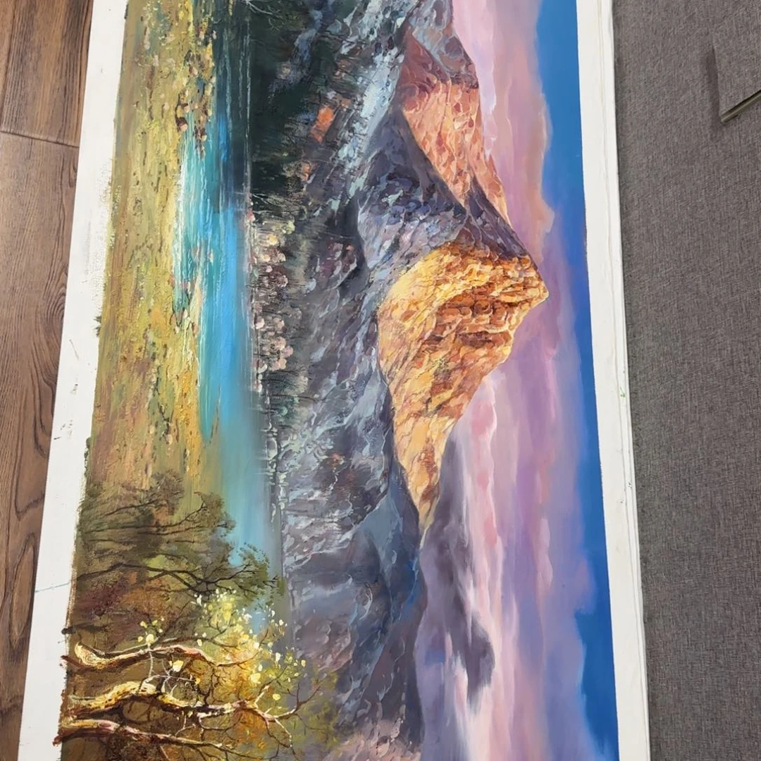 油画好的时候我就觉得