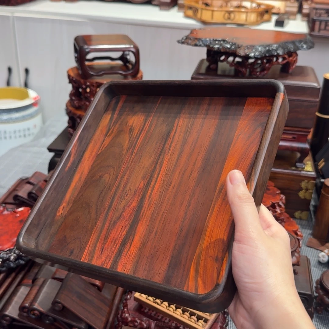 木大红酸枝交趾黄檀文盘22.5直径