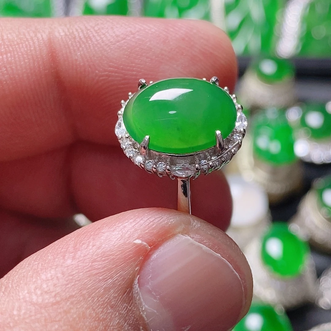 翡翠银S925镶嵌颈饰