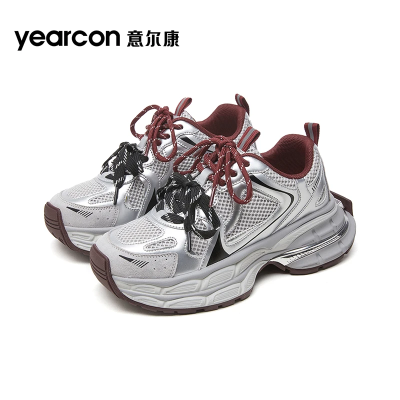 YEARCON/意尔康正品新款时尚百搭透气软底ins潮鞋网面运动休闲鞋