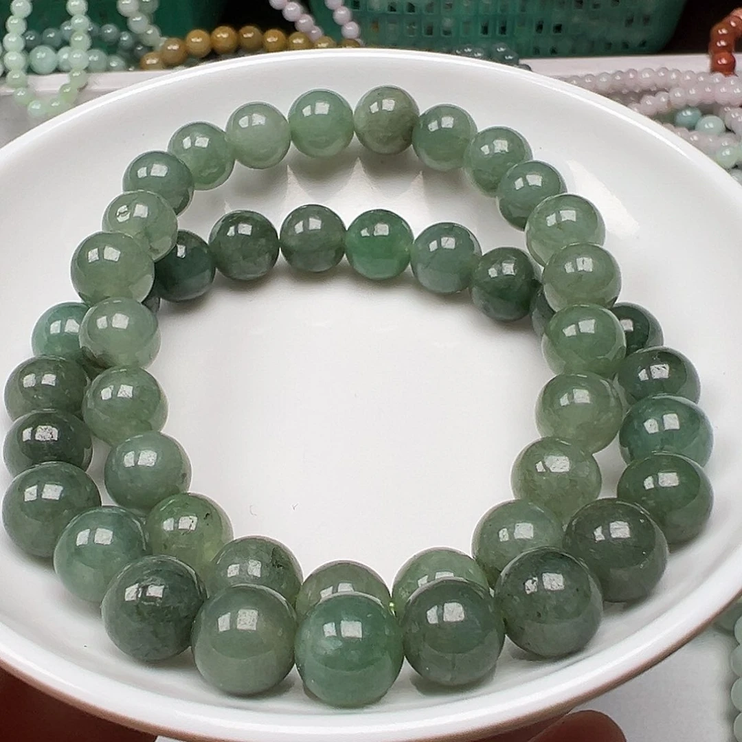 翡翠手链未镶嵌灵*草货主老华