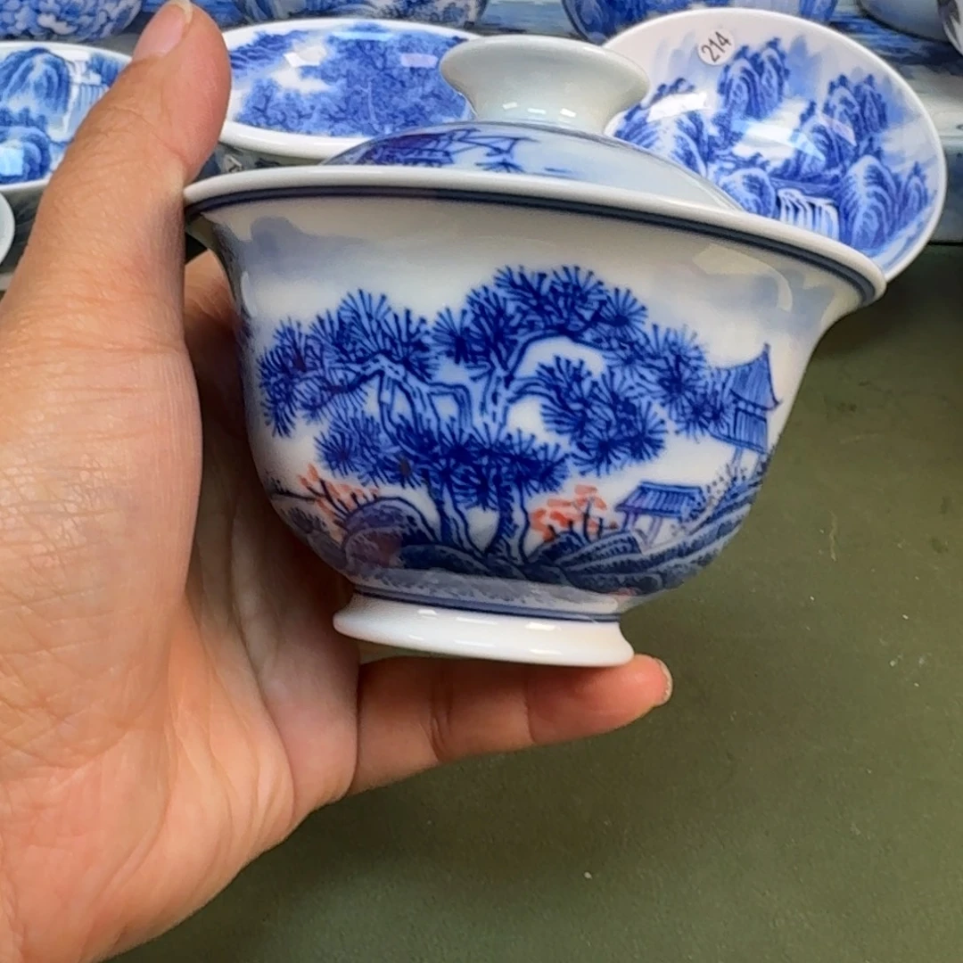 陶景德镇纯手绘茶具圆圆206