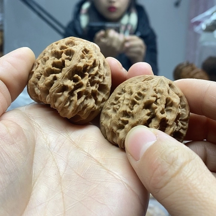 文玩核桃把件42野牛小众