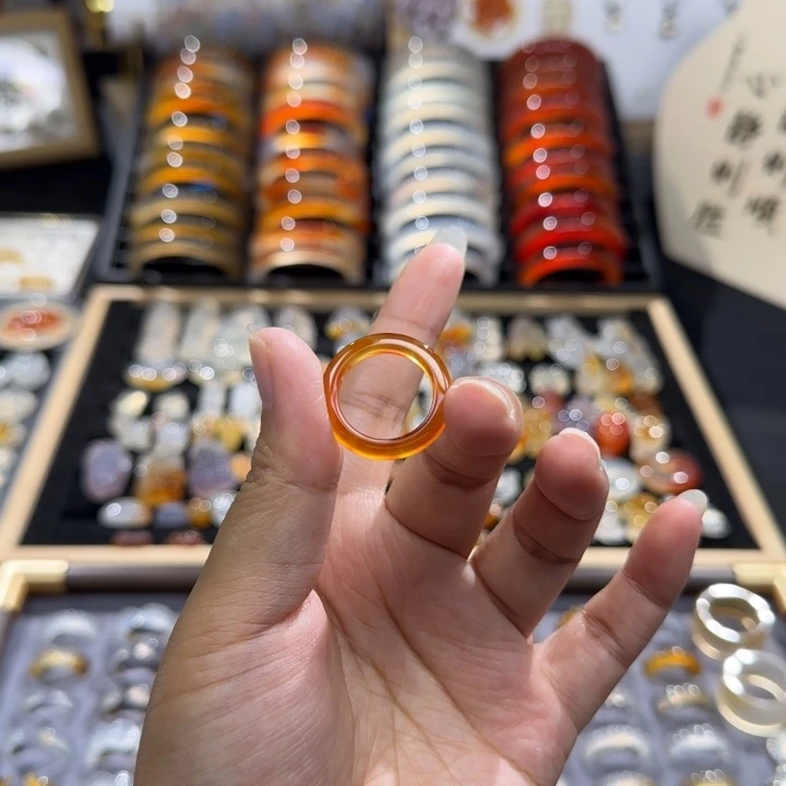 玛瑙/玉髓未镶嵌戒指