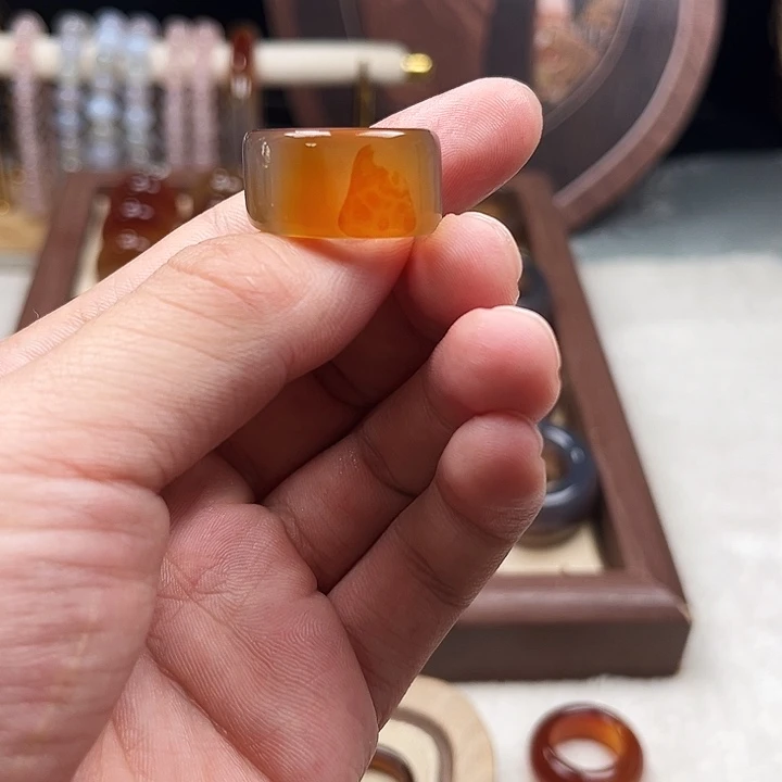玛瑙/玉髓未镶嵌戒指3