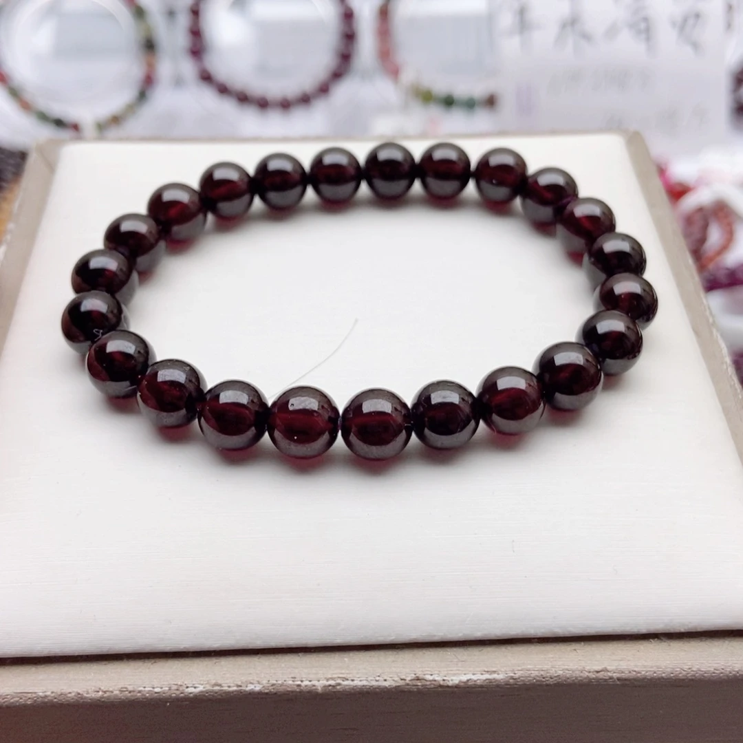 石榴石手链未镶嵌8.0