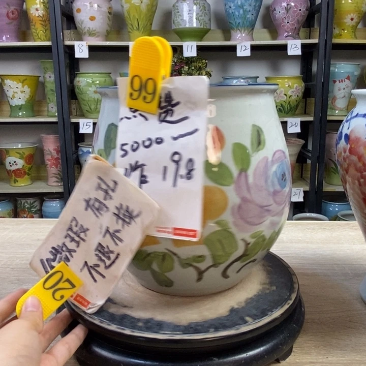 景德镇高温陶瓷花盆