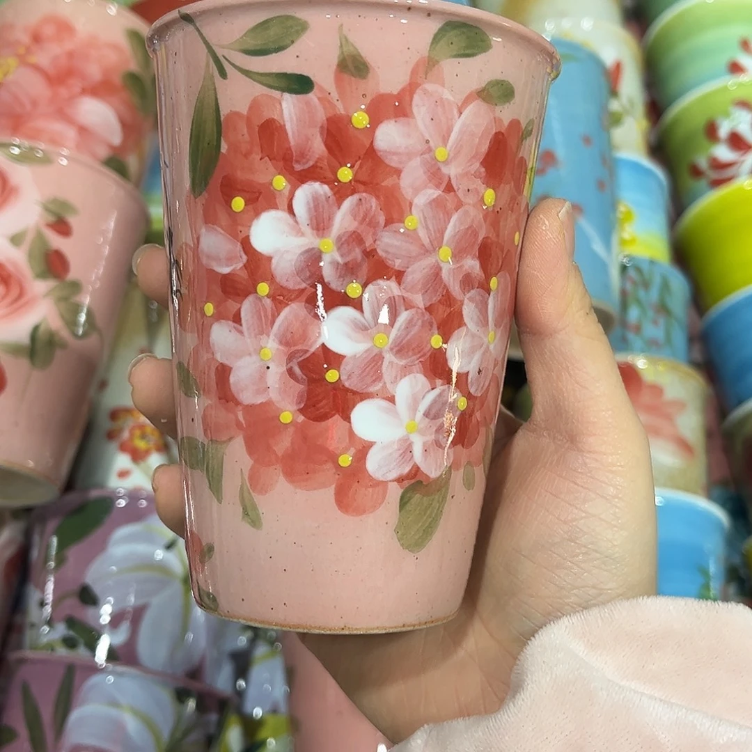 陶泥景德镇手工手绘高温釉下彩