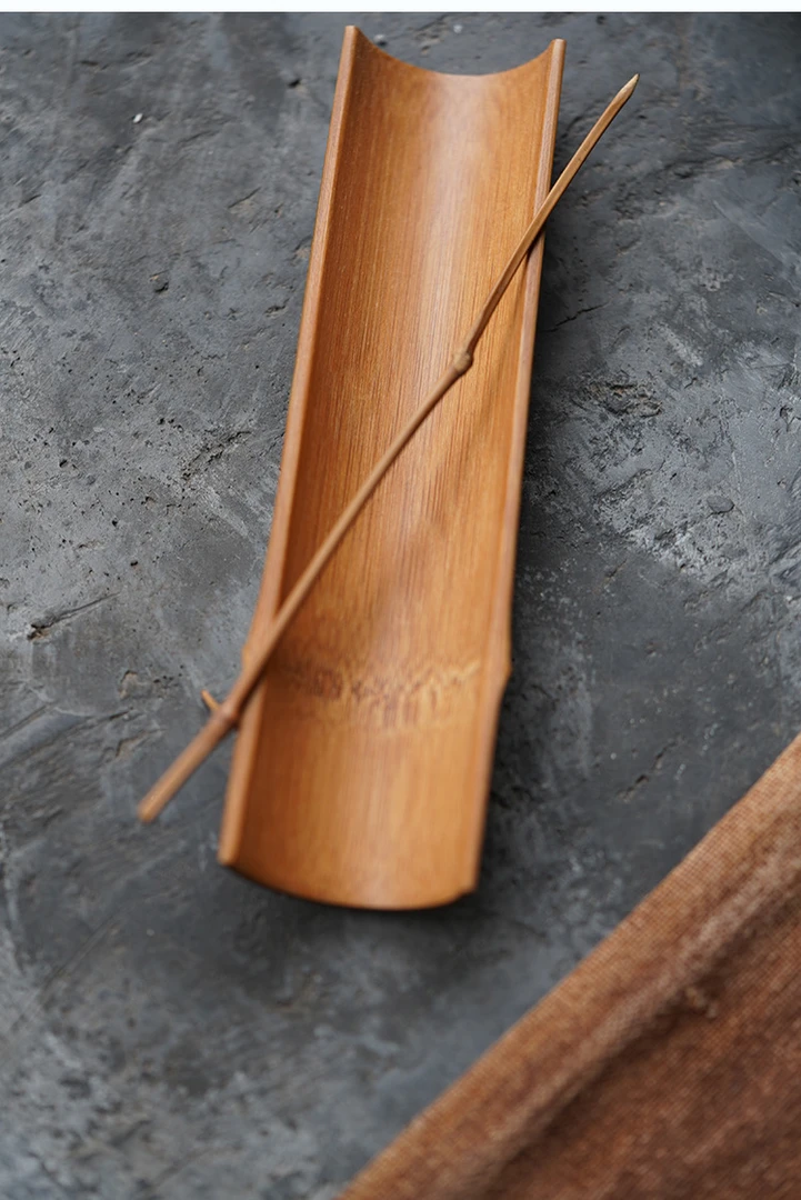 【慢悦•小店】清物堂茶空间古旧竹制茶则茶具日式竹编家用