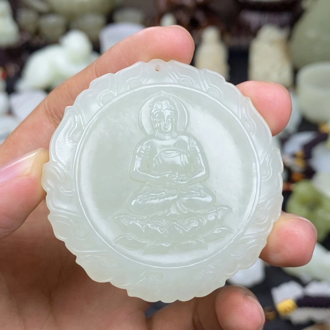 和田玉未镶嵌挂件