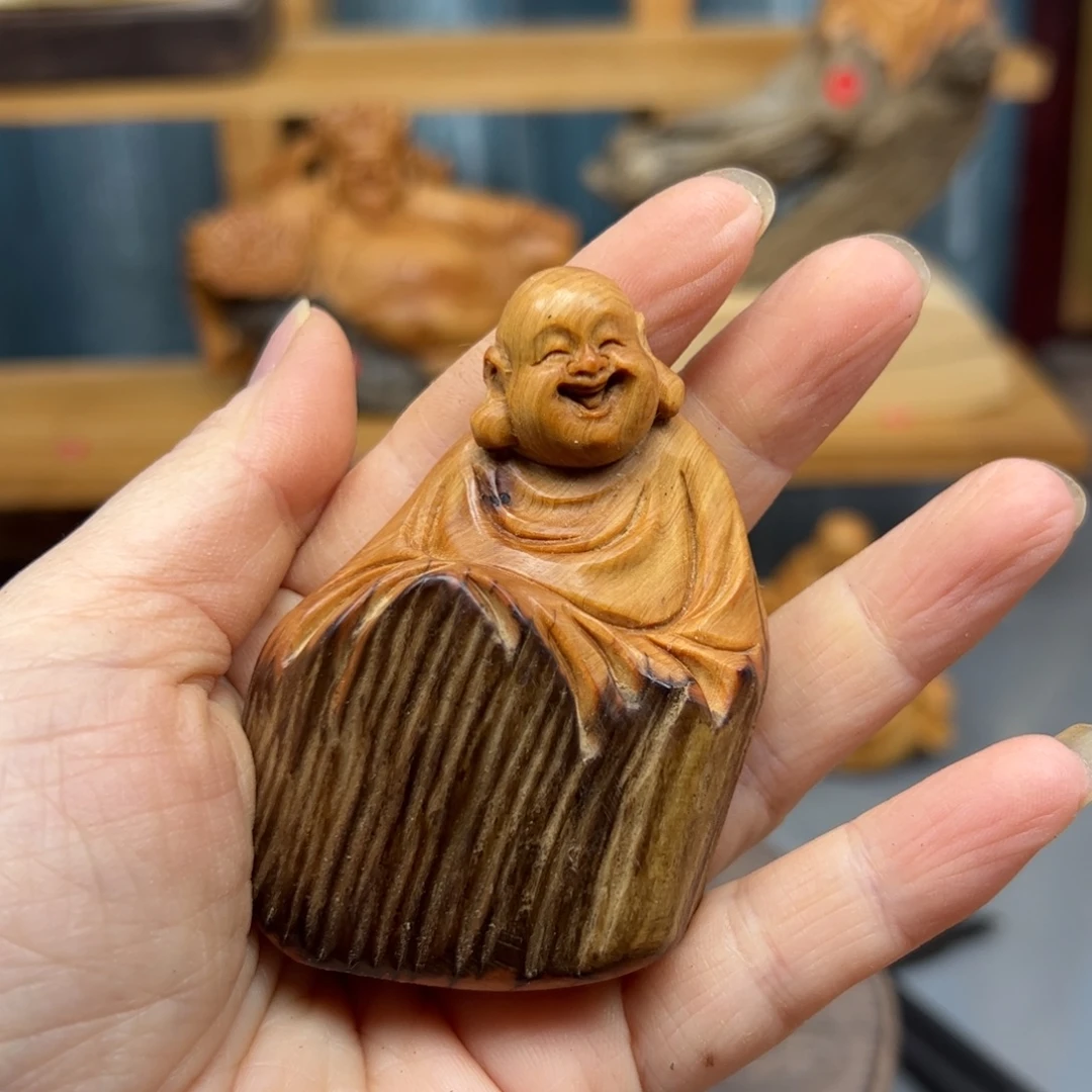 柏木崖柏木摆件手把件，55