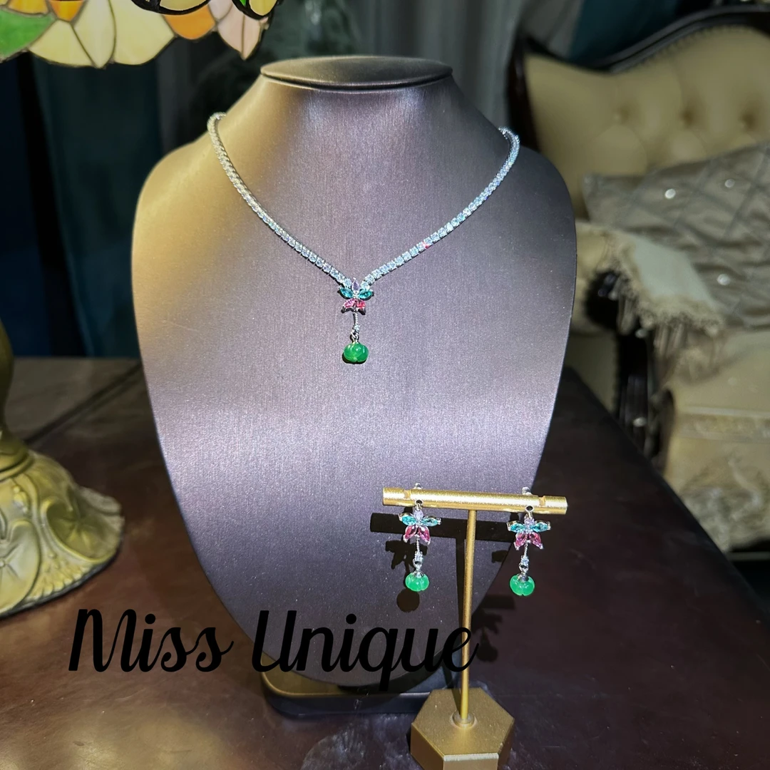 S6884单颗小南瓜珠项链套装