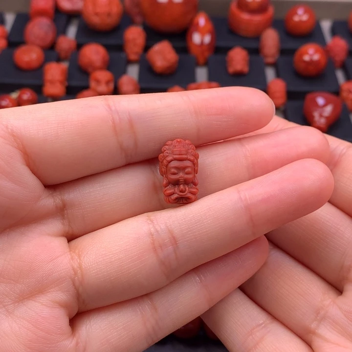 南红玛瑙未镶嵌宝宝观音10MM