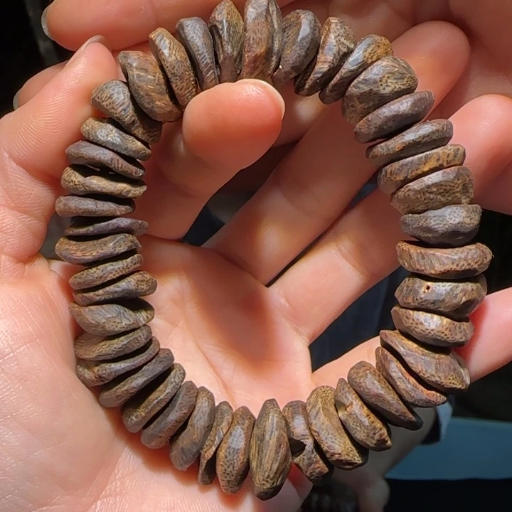 手串沉香原母树沉水树丁手串34克