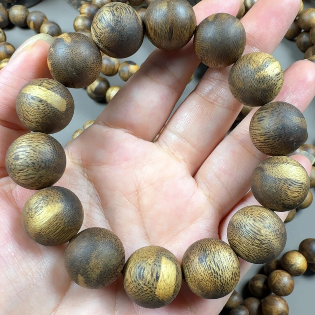 沉香沉香碎屑奇楠虎斑纹高油脂单圈22g