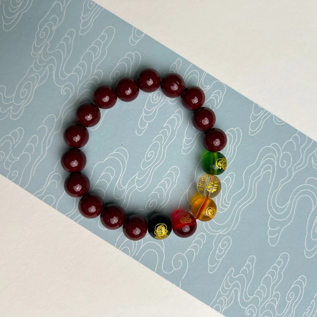 天然辰砂天然辰砂 MTYC 085 精品手串（无礼盒）