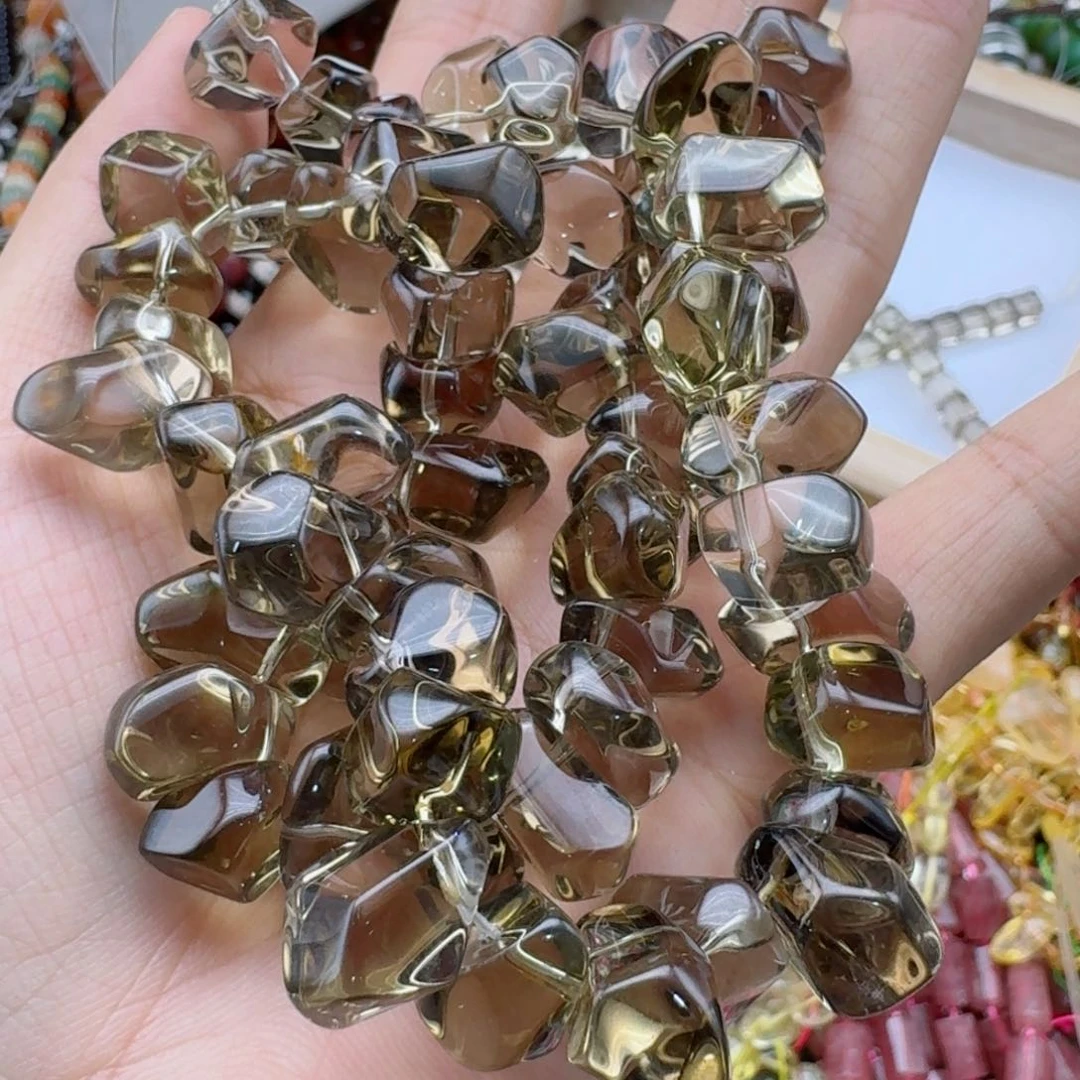 玛瑙/玉髓合金珠宝半成品X*茶水晶净体