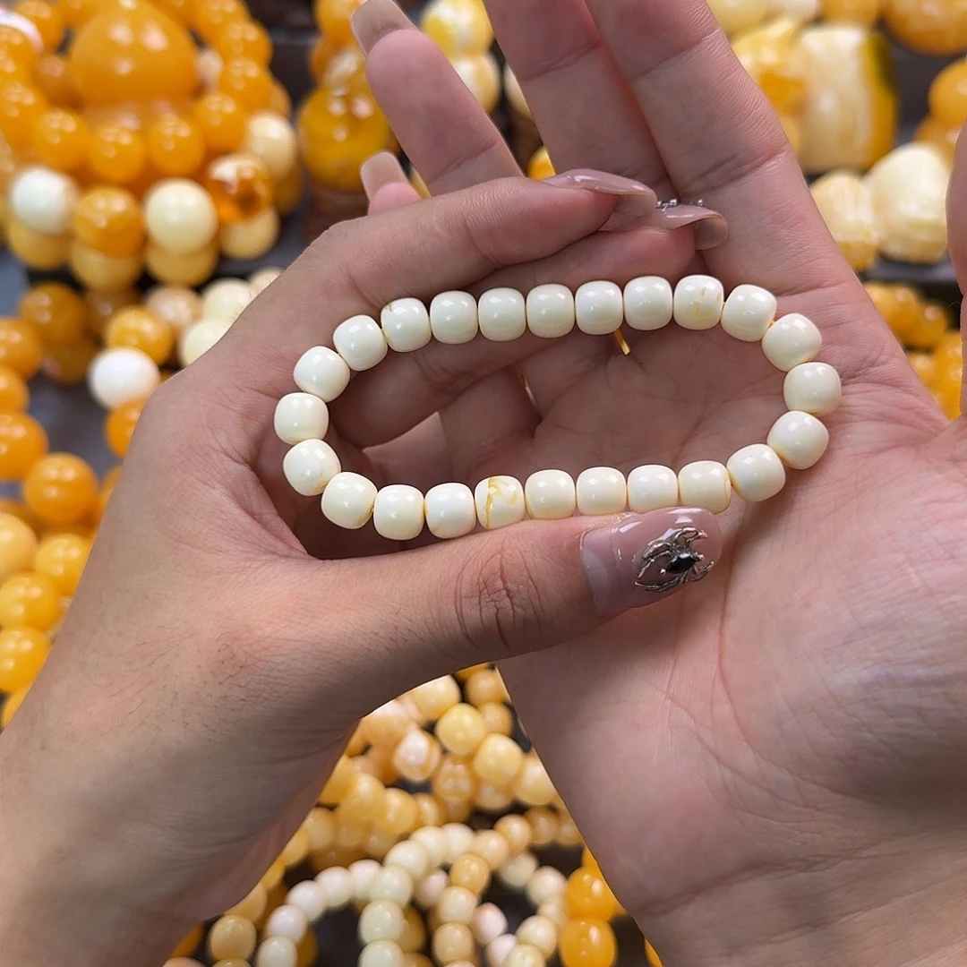 蜜蜡未镶嵌珠宝奇石同料9mm