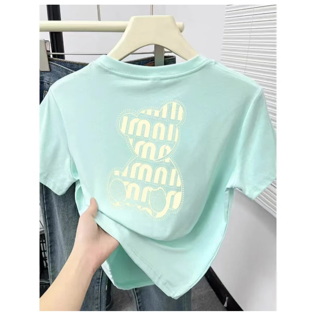 S1401君姐家字母短袖印花韩版T恤宽松夏季
