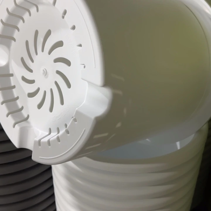 四季9号2个白色口径46高40花盆