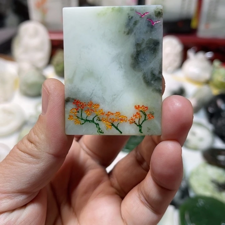 独山玉未镶嵌颈饰