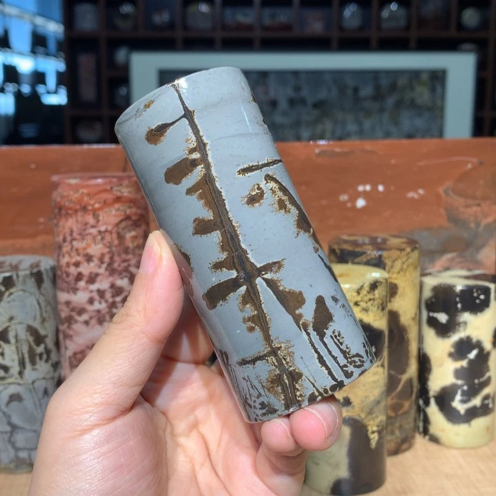 广西国画石摆件，观赏收藏