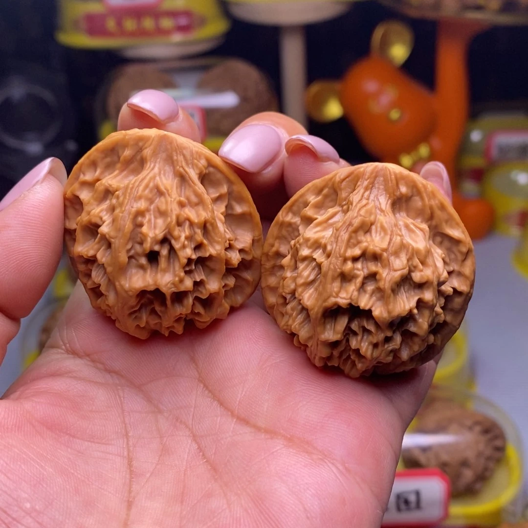 把件文玩核桃07天地二爷帽39尺