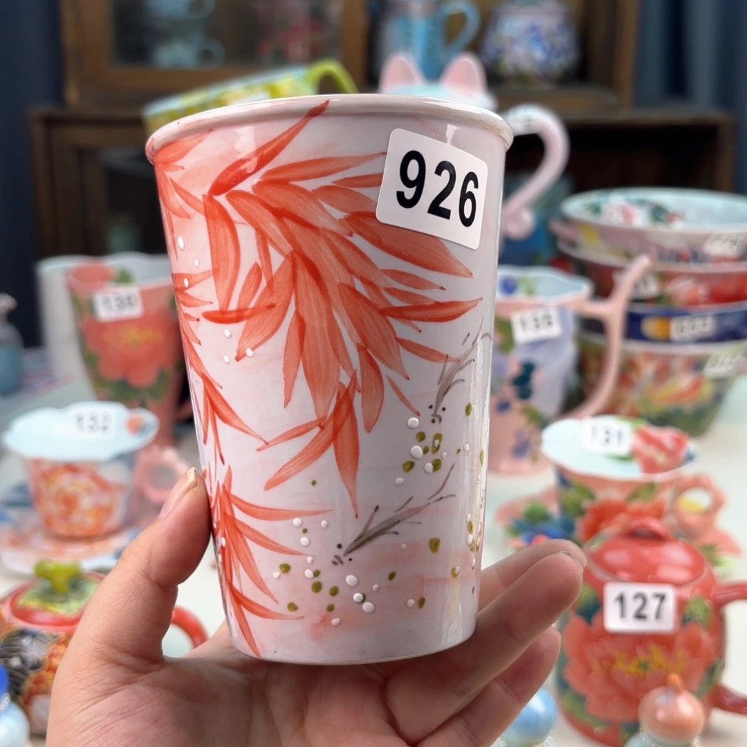 景德镇手绘高温釉下彩陶瓷茶具