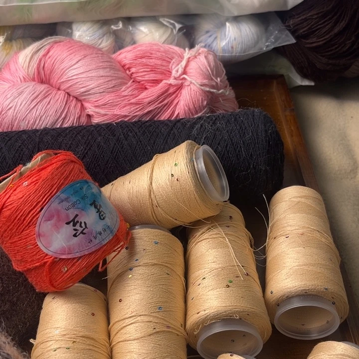 羊毛亮片花包16号