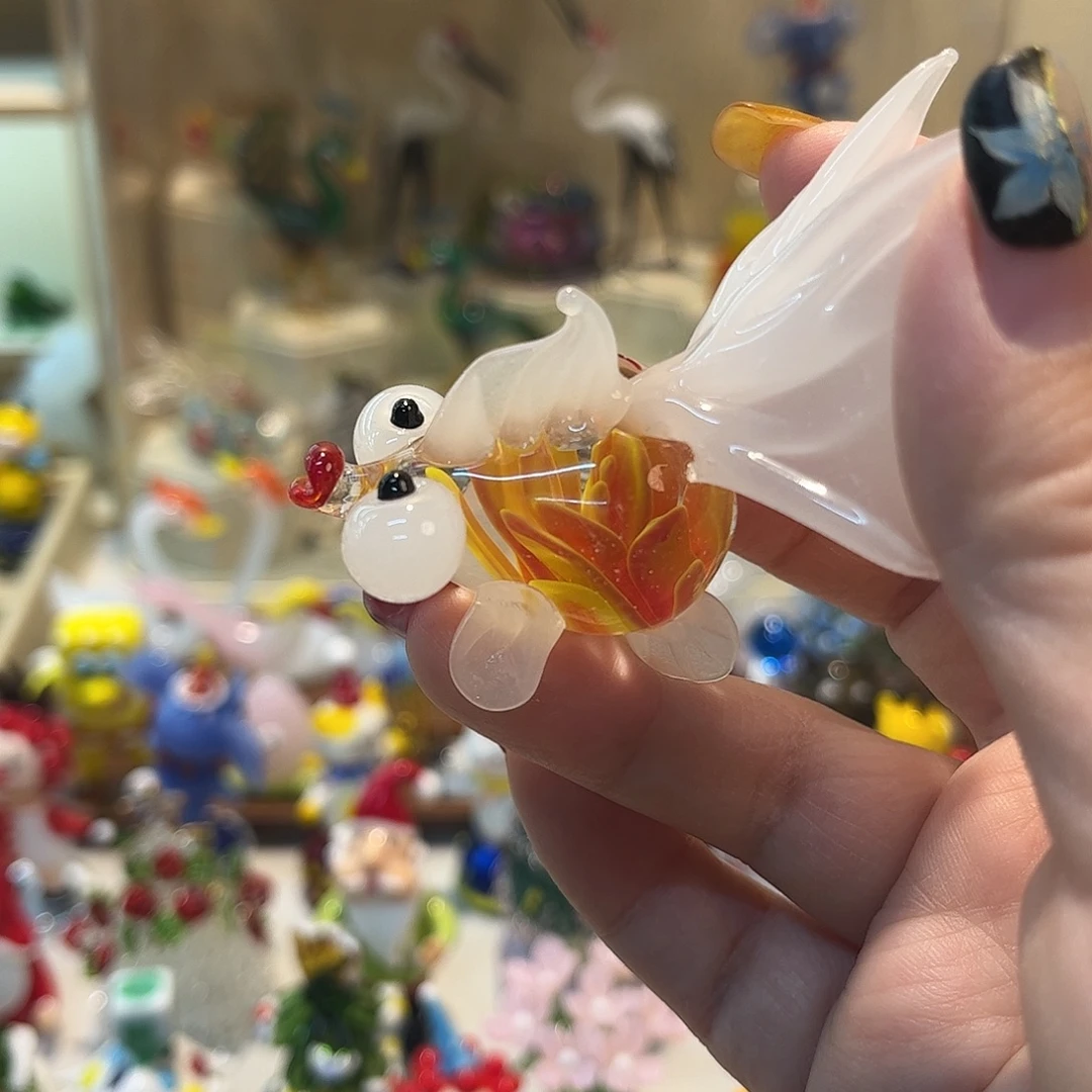 手工艺品琉璃金鱼