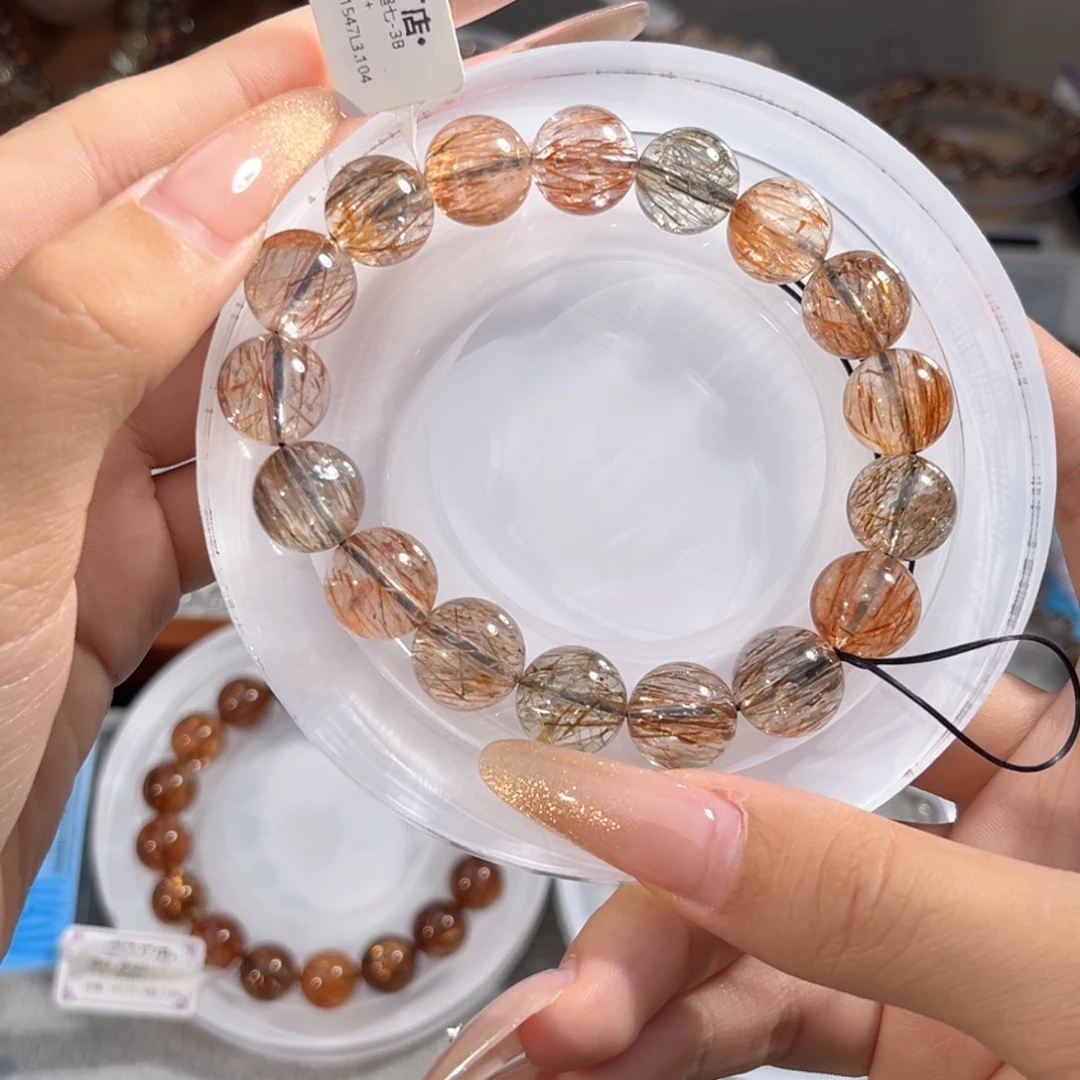 水晶手链未镶嵌黑金超七12