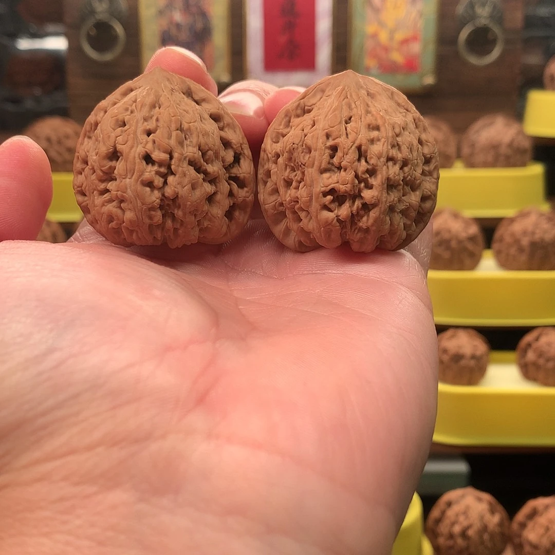 文玩核桃吊坠承德密纹