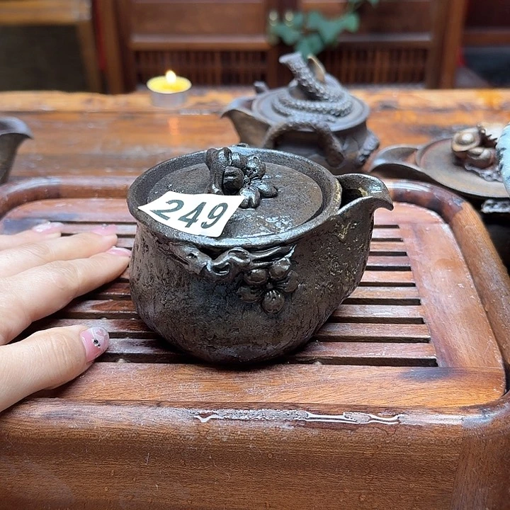 纯手工制作粗陶茶具