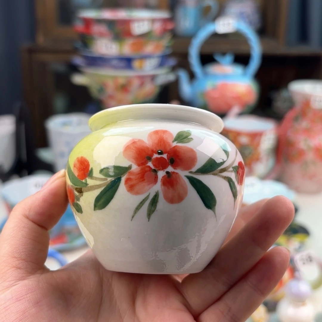 景德镇手绘高温釉下彩陶瓷茶具