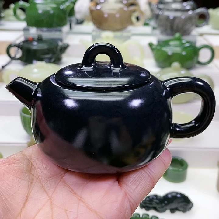 未镶嵌和田玉挂件茶壶170m l