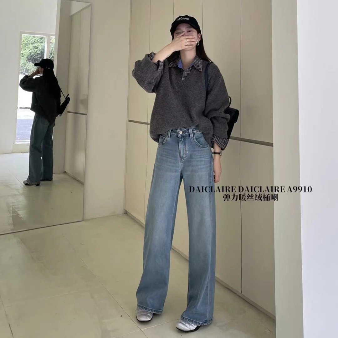 【贝希】代家福福简约牛仔裤