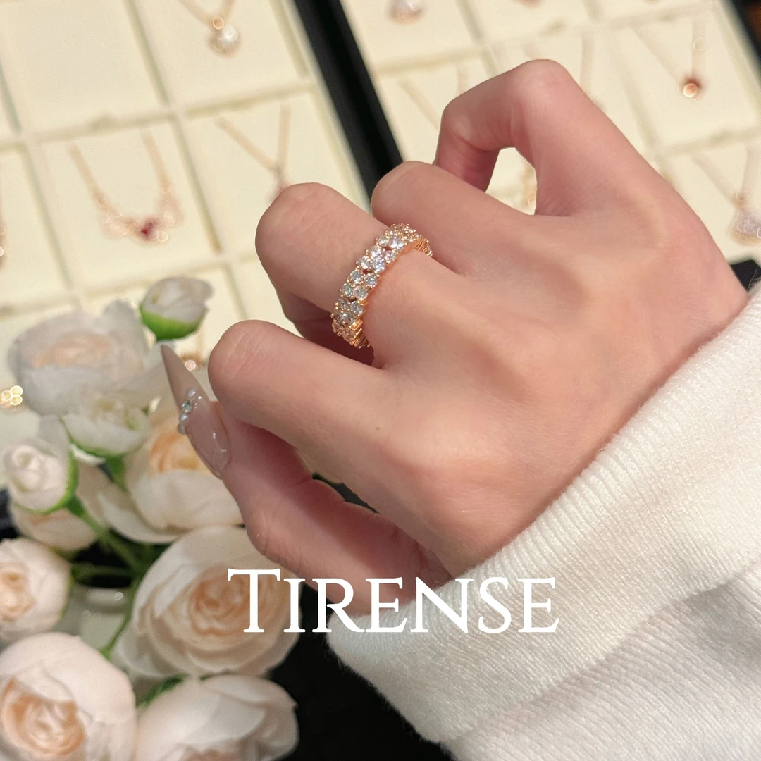 TIRENSE/狄伦斯 合金手镯 高定满砖系列轻奢文艺气质大牌戒指