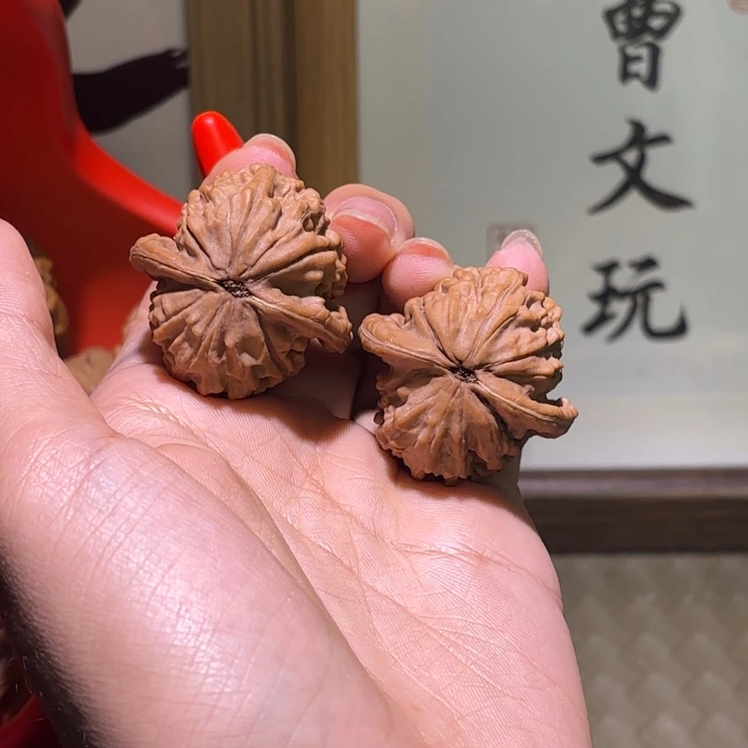 吊坠文玩核桃35尺全品大红袍