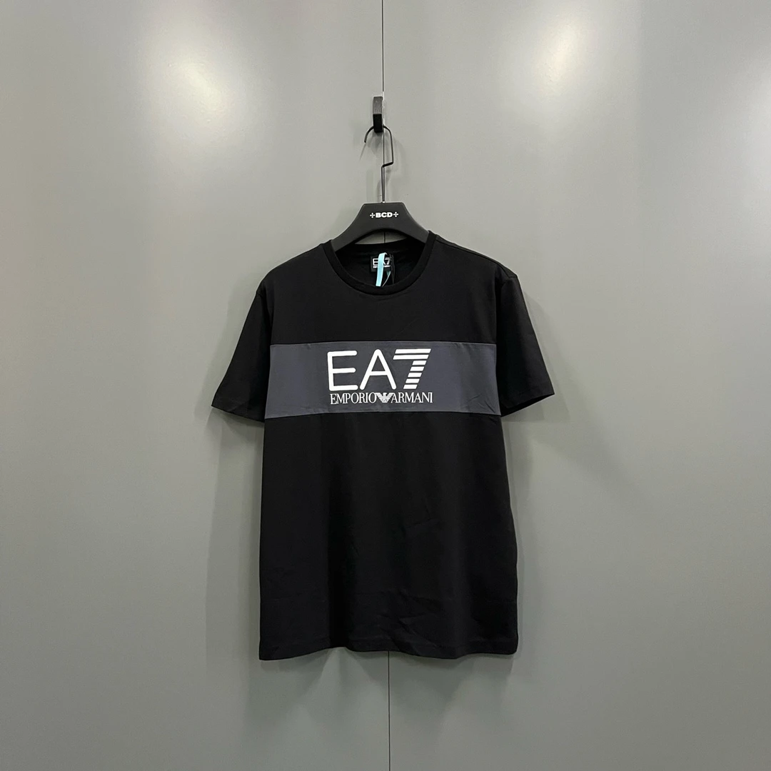 95新 GIORGIO ARMANI/阿玛尼 (ll) 【PL 拼色胸口大logo短袖 MXL