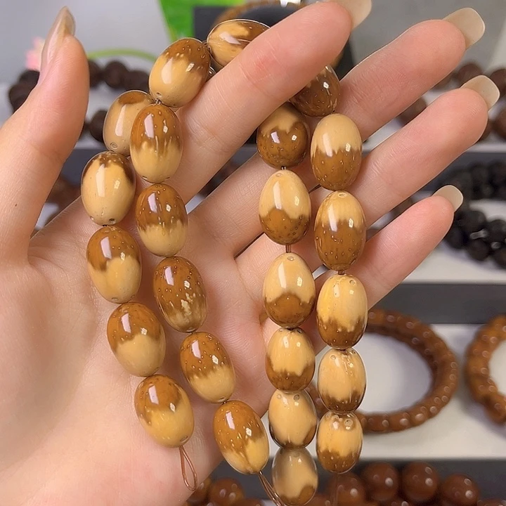 紫金鼠手串精品花皮枣珠12
