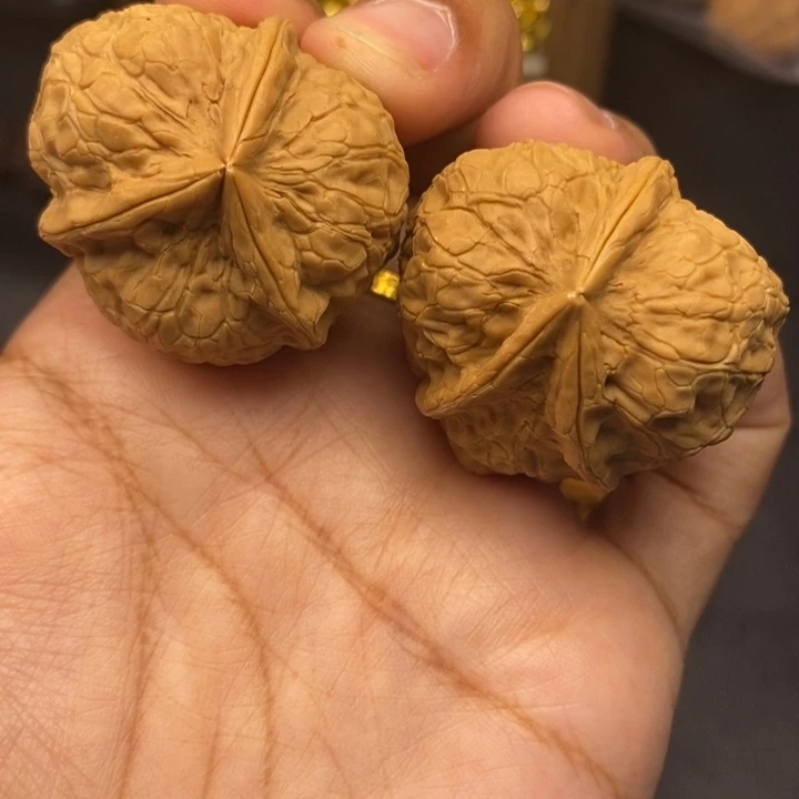 把件文玩核桃37尺三棱